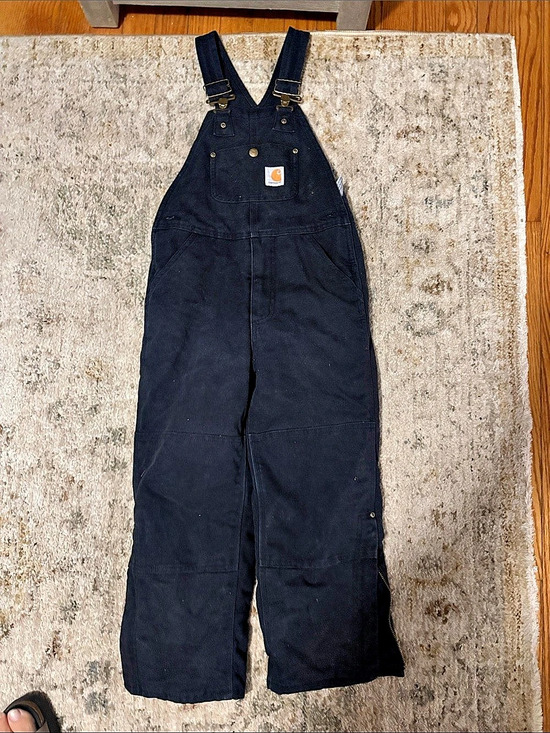 Carhartt Other - Carhartt Children’s PPP Quilt-Lined Washed Duck Bib Overalls Black Size 6